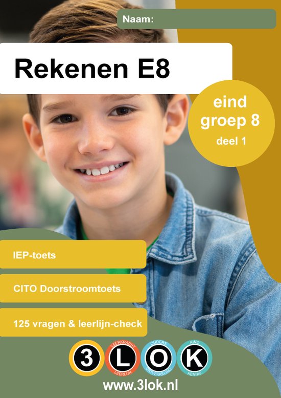 Foto: Oefenboek cito rekenen groep 8 cito doorstroomtoets iep toets oefenen onderwijs basisschool leren cito leerling in beeld eindtoets 3lok onderwijs