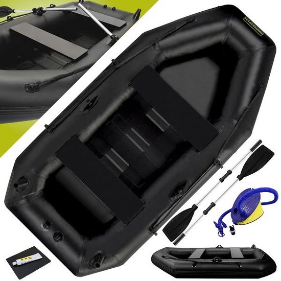 Eurocatch Hunter Inflatable Boat Sp 235 - Rubberboot - Opblaasboot - Visboot - 2.35m - Zwart