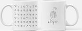 Koffiemok schorpioen minimalistic design Beker cadeau voor haar of hem, kerst, verjaardag, honden liefhebber, zus, broer, vriendin, vriend, collega, moeder, vader, hond