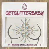 GetGlitterBaby® - Glitter Face Body Jewels / Festival Glitters / Strass Steentjes / Plak Diamantjes voor Lichaam en Gezicht / Rhinestones - Zilver / Diamond