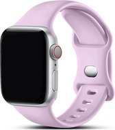 Innerlight® Sport - Lila Paars - 42/44/45/49mm - S/M - Siliconen bandje geschikt voor Apple Watch - Geschikt als Apple watch bandje voor Series 1/2/3/4/5/6/SE/7/8/9/Ultra