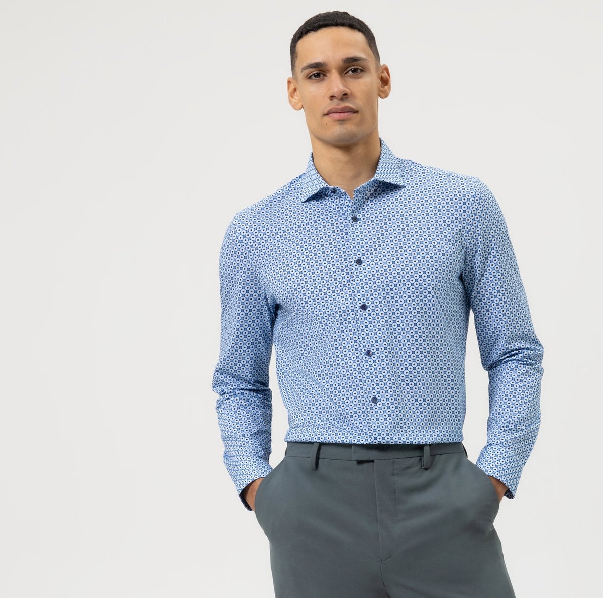 OLYMP Body Fit Blauw
