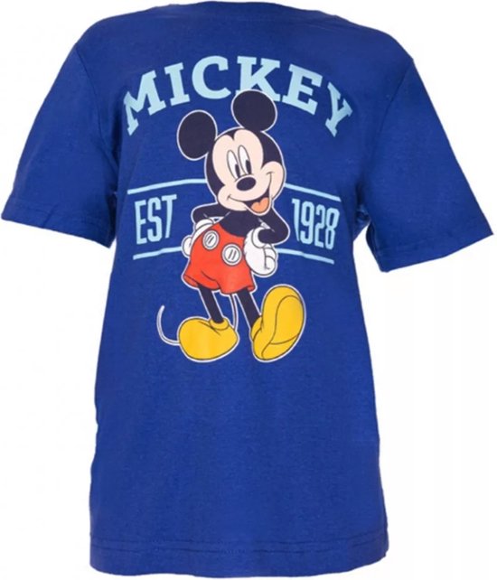 T-shirt enfant Mickey Mouse , bleu, taille 122/128