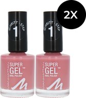 Manhattan Super Gel Nagellak - 240 Pop Princess Pink (set van 2)
