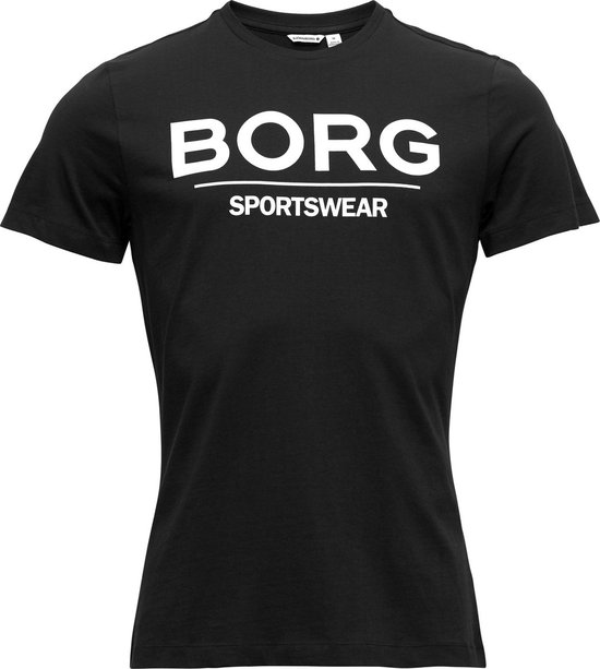Bjorn Borg Heren T-shirt Samir Zwart Maat S Mannen