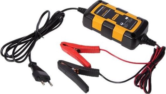 Perel Acculader/druppellader, 12 V loodzuuraccu's, met ledstatusweergave, voor auto, motor, scooter, boot, camper