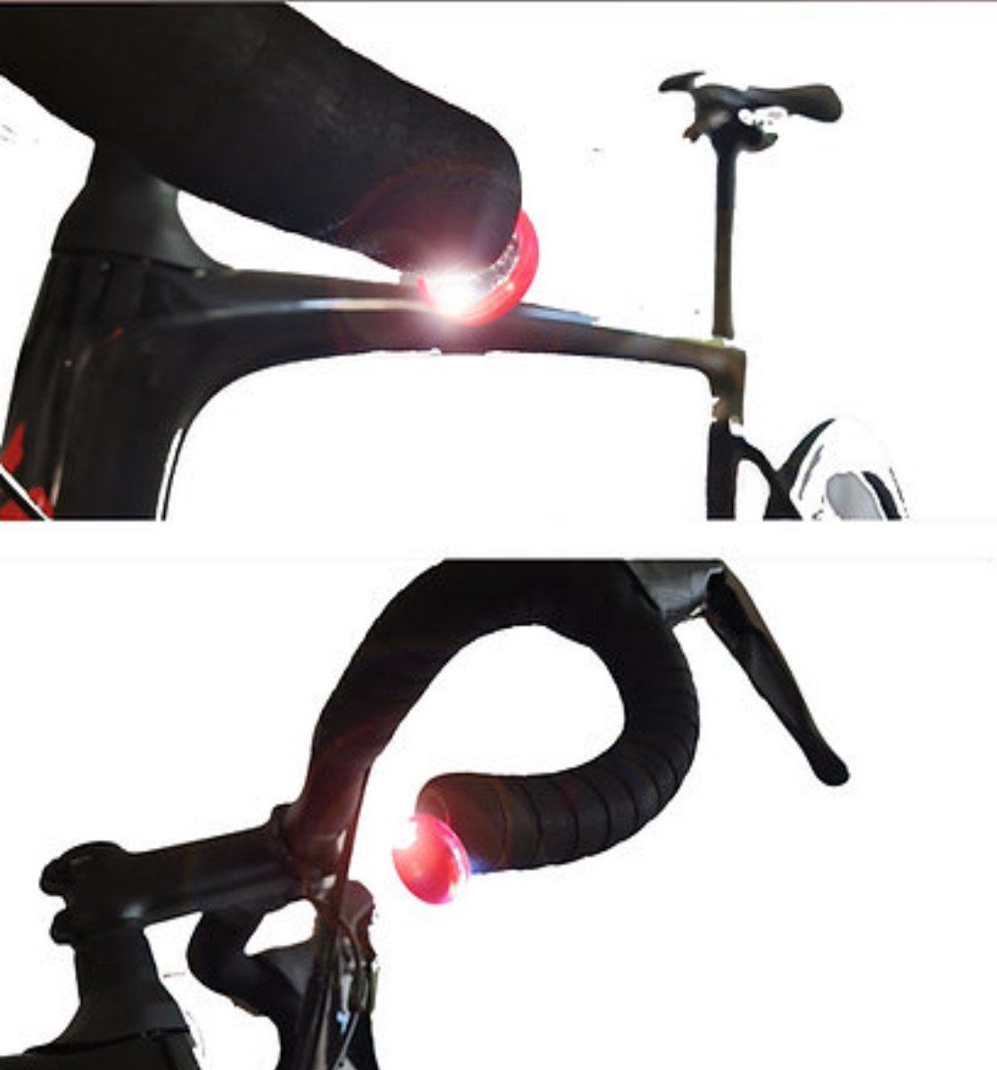 Bouchons lumineux pour guidon de vélo La paire