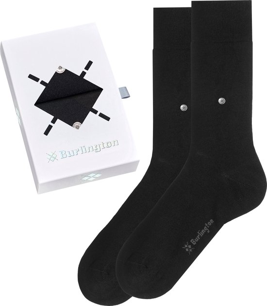 Burlington Basic Gift Box cadeau geschenkset katoen multipack sokken heren veelkleurig - Matt 40-46