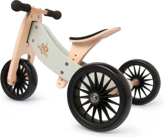 2-in-1 Tiny Tot Plus houten loopfiets & driewieler