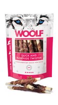 Woolf Duck and Rawhide Twister-Hondensnack-Kauwstok-100 gr