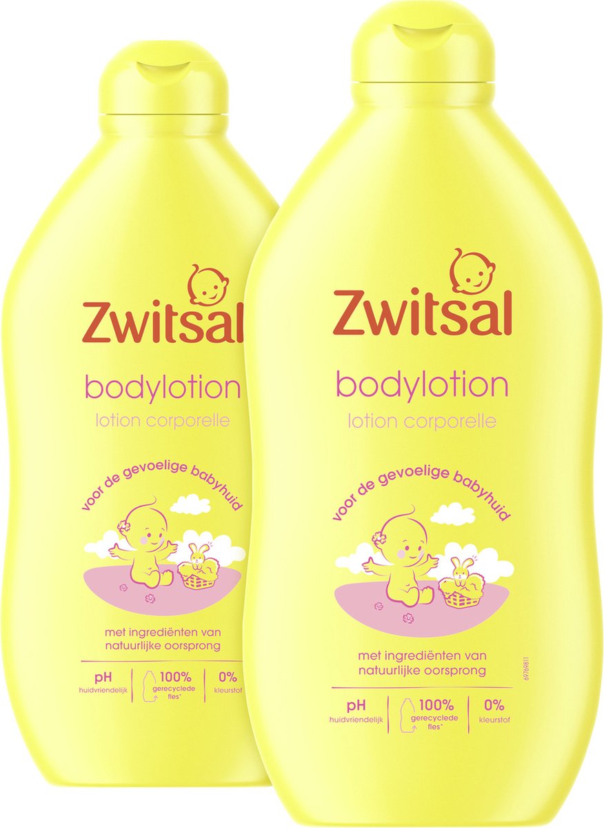 Zwitsal Baby Bodylotion - 2 x 400 ml - Voordeelverpakking