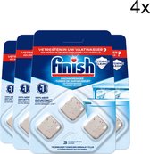 Finish Machinereiniger - Tijdens de Wasbeurt - 12 Tabletten - 4x 3 Stuks - Voordeelverpakking