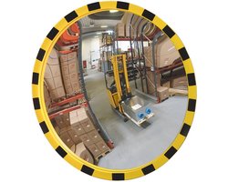 Eucryl ronde bewakingsspiegel - geel zwart 600 mm