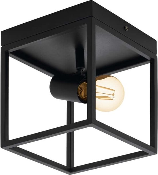 EGLO Silentina Plafondlamp - E27 - 18 cm - Zwart