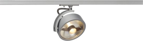 SLV KALU TRACK QPAR111 lampekop Railverlichting 1x75W Grijs Chroom 143544