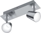 TRIO Leuchten Spot Coupe 2 - Plafond spot - 2 lichts - L 310 mm - staal