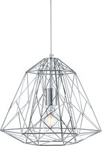 Searchlight GEOMETRIC CAGE - Hanglamp - 1 Lichts - Staal