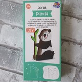 3d kit panda, knutselsetje, maak je eigen 3d kunstwerk