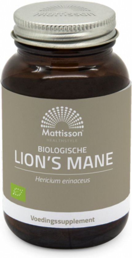 Mattisson - Biologische Lion's Mane 400mg - Lions Mane Capsules, Pruikzwam - Vegan & Biologisch - 60 Capsules