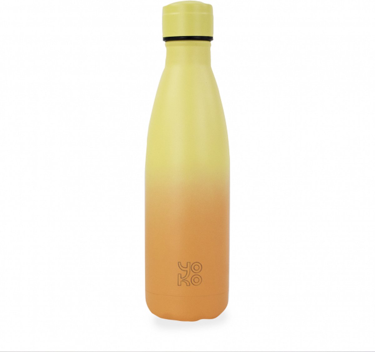 Yoko Design Drinkfles Thermosfles Geel Peach 500 ml