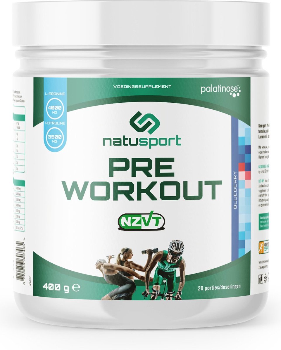 Goedkoopste Natusport Pre-workout Blueberry (NZVT-getest