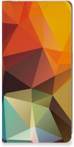 Smartphone Hoesje Xiaomi Redmi Note 12 Pro Plus Leuk Book Case Polygon Color