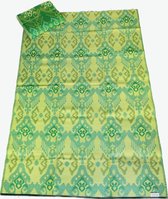 Plastic vloerkleed-buitenkleed 180x275 groen/geel Ikat