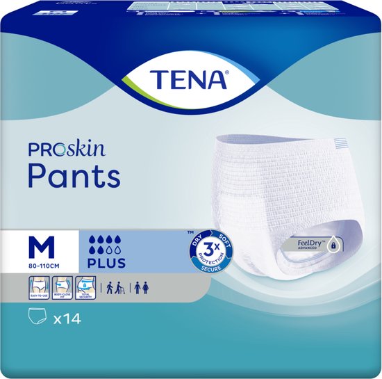 Tena Pants Plus M Incontinentie - 14 stuks - Incontinentieluiers