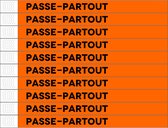 CombiCraft Standaard Bedrukte Polsbandjes PASSE-PARTOUT - Oranje - 50 stuks