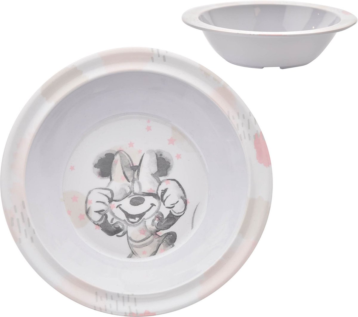 Coffret Vaisselle Enfants Minnie Mouse - Assiette, Bol, Tasse Réutilisables Sans BPA, Micro-ondes OK