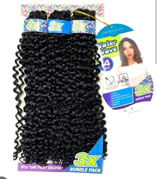 Water Wave 18 Inch Frazimashop- 18 inch crochet Water Wave 3 stuks bundels - 45 cm ...