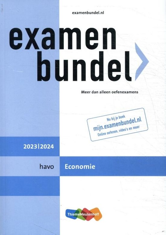 Examenbundel havo Economie 2023/2024