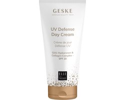 GESKE | UV Defense Dagcrème | SPF 20 | Q10 Gezichtscrème | Collageen | Anti-rimpelcrème | Hydraterende huidcrème | Vegan zonder dierproeven | vormt een aanvulling op GESKE SmartAppGuided™-apparaten