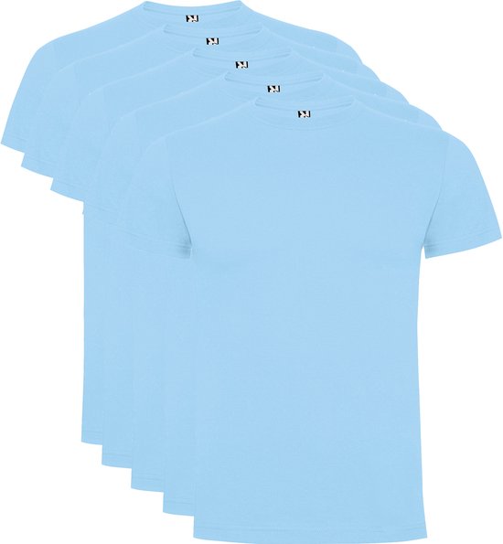 5 Pack Roly Dogo Premium Heren T-Shirt 100% katoen Ronde hals