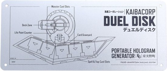 Yu-Gi-Oh Kaibacorp Fan-Plate Métal Duel Disk Schematic lmtd à 5.000 pcs