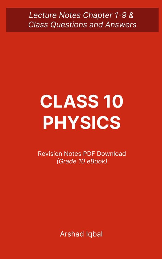 Physics Revision Guides - Class 10 Physics Quiz PDF Book 10th Grade ...