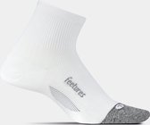 Feetures - Elite Ultra Light Quarter - Blanc - Chaussettes running - Chaussettes de sport - XL - 47/51