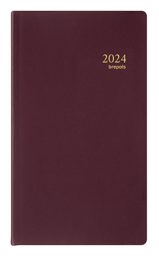 Brepols Agenda 2024 • Interplan NL • Seta PVC • uitneembaar ABC • 9 x 16 cm  • spiraal