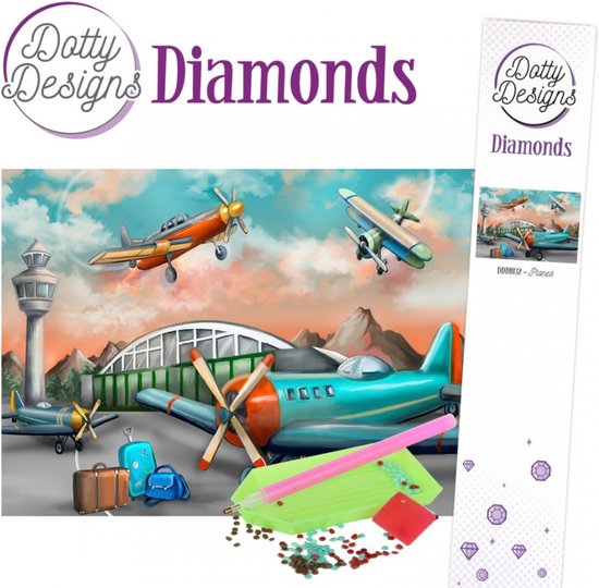 Planes - Dotty Designs Diamonds