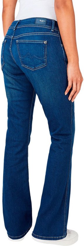 Pepe Jeans Flare LW Pimlico Women's Jeans, Blue (Denim-6fa