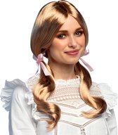 Boland - Pruik Schoolgirl strawberry blond Blond - Vlechtjes - Lang - Vrouwen - Schoolmeisje -