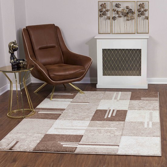 Surya Syracusa vintage vloerkleed voor de woonkamer, gangvloer, keukentapijt, traditioneel groot meerkleurig, onderhoudsvriendelijk boho- tapijt van 160 x 220 cm, oranje (Burnt Orange), beige en roze