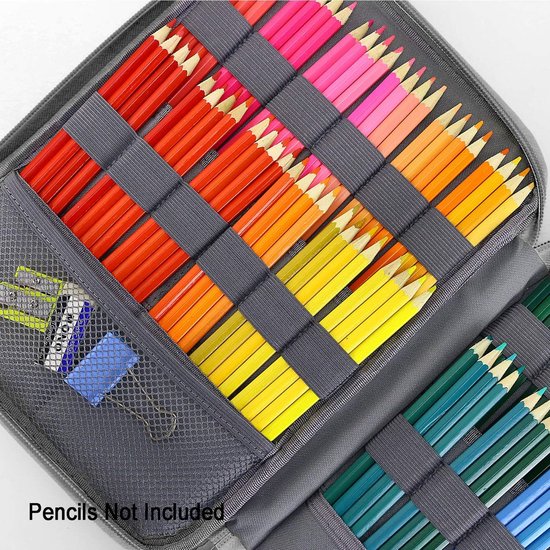 Étui à crayons transparent en filet Capacité moyenne Étui à stylos