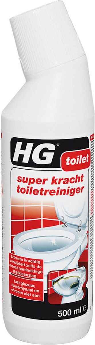 HG Gel nettoyant surpuissant pour les toilettes 500ml pas cher 