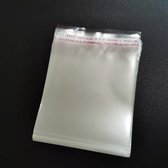 Cellofaan zakjes - 9x9 cm - met plakstrip "Multiplaza" - 25 stuks - verpakkingsmateriaal - kado - verkoopverpakking - transparant - sieraden - traktatie - feestje