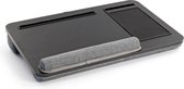 Toboli laptopkussen zwart 55x36x8 cm, 17", muismat, telefoon, tablet iPad Macbook - Multistrobe