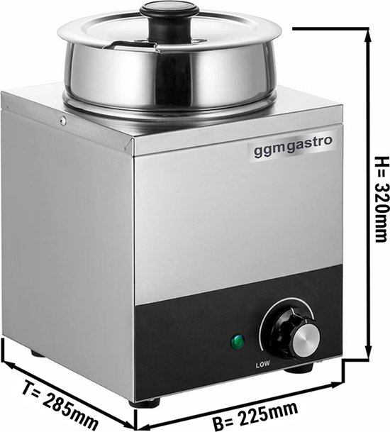Yin Yang Elektrische Hot Pot, multifunctionele partypan, 6 liter, anti- aanbaklaag, temperatuurinstelling 1300 W