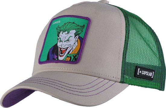 Capslab DC Comics Joker Cap CL-DC5-1-CAS-JOK2, Mannen, Beige, Pet, maat: One size