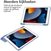 iPad 10.2 (2019) - iPad 10.2 (2020) - iPad 10.2 (2021) Tablet Cover - iMoshion Trifold Hardcase Bookcase - Violet