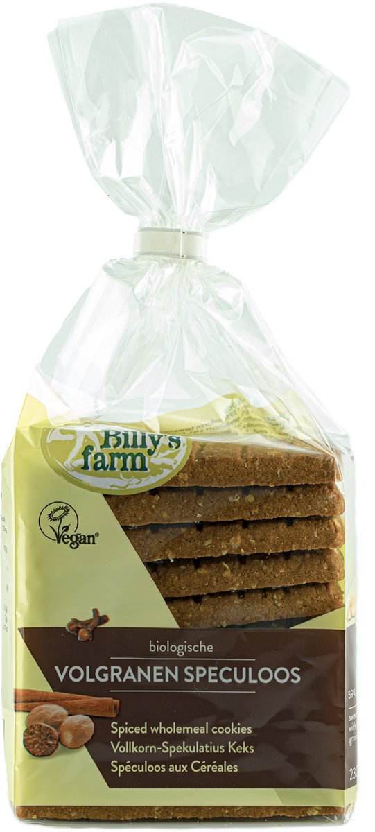 Billy's Farm Biologische Volgranen speculoos (DOOS 8x230 gram grootverpakking) NL-BIO-01